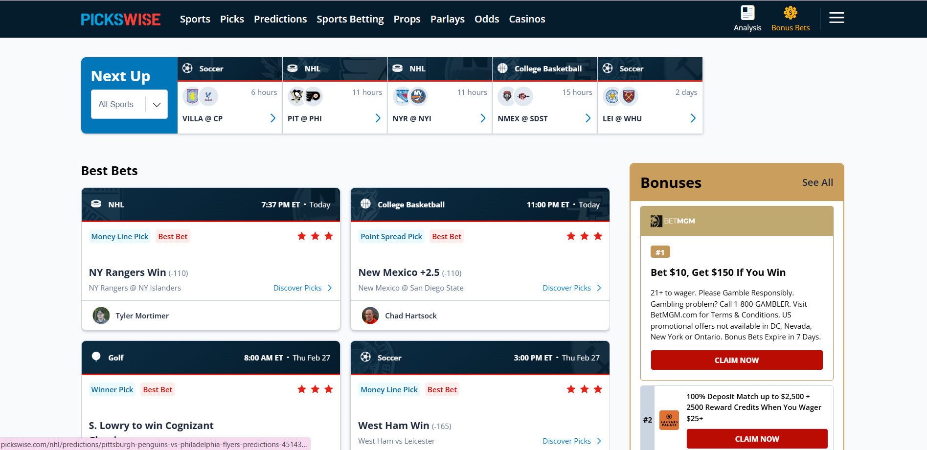 Expert Picks, Big Wins